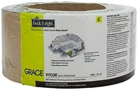 Grace 45639 4" x 75' Vycor Deck Protector - Quantity of 18 rolls