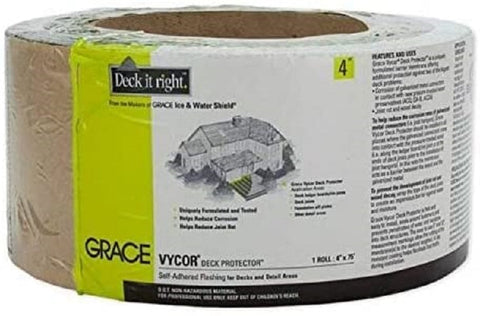 Grace 45639 4" x 75' Vycor Deck Protector - Quantity of 2 rolls