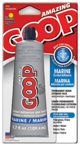 GOOP 170011 3.7 oz Clear Marine Adhesive & Sealant - Quantity of 3