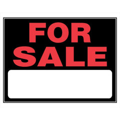 Hillman 840028 15" x 19" Jumbo Plastic For Sale Signs