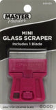 Master Painter GSM Pocket Size Mini Glass / Window Razor Scraper With Blade - Quantity of 50