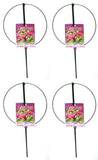 4 ea Luster Leaf 987 18" D x 30" Single Ring Folding Peony Hoop Plant Supports
