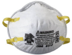 3M 8210PB1-A 20 PK N95 FILTERING PARTICULATE RESPIRATOR - Quantity of 1 pack