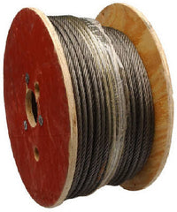 Apex Tool 7008427 1/2" x 250' Spool Fiber Core Steel Wire Rope - Quantity of 1 spool