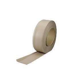 M D Bldg. 75473 4" x 120' Desert Beige Vinyl Wall Base Cove Moulding Bulk Roll - Quantity of 1