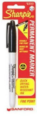 SANFORD SHARPIE 30101PP Original Fine Point Permanent Black Marker Pens - Quantity of 288