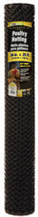 MIdwest Air Tech 889240A 3' x 25' 3/4" Mesh, Hexagonal Black PVC Poultry Netting