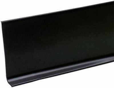 M D Bldg. 75457 4" x 120' Black Vinyl Wall Base Cove Moulding in Bulk Roll - Quantity of 1