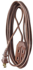 Master Electrician 09404ME 15' Foot 16/2 SPT-2 Brown Vinyl Cube Tap Household Extension Cord