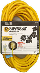 02588ME 50' 12/3 SJTW-A YELLOW 15A I/O EXTENSION CORD