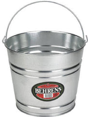 Behrens 1210GS 10 Quart Galvanized Steel Metal Water Pail / Buckets w Handle - Quantity of 3
