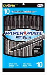 (96) 10 packs Paper Mate Write Bros Medium Black Ink Ballpoint Pens (960 Pens!)