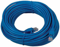 (3) ea AUDIOVOX RCA TPH533B 50' BLUE CAT5 CAT-5 NETWORK MODEM CONNECTION CABLE
