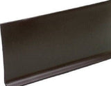 M D Bldg. 93161 4" x 20' Satin Brown Vinyl Self Stick Wall Base Cove Moulding - Quantity of 4