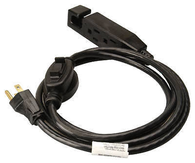 Master Electrician 04005ME 6' 16/3 SJTW  Black Indoor Extension Cords With Inline On/Off Switch - Quantity of 24
