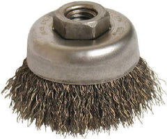 WEILER 307199 3" CRIMPED .014 WIRE CUP BRUSH 5/8 ARBOR