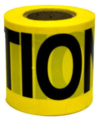 4 rolls Hanson 16100 300' X 3" x 2 mm Weatherproof Yellow Caution Tape / Ribbon