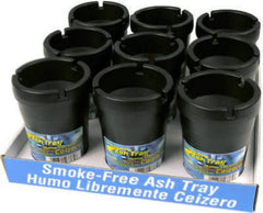 Custom Accessories 93365D Black Smoke Free Self Extinguishing Ash Tray