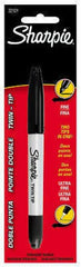 SHARPIE 32101 Twin Tip Black Fine / Ultra Point Permanent Marker Pens - Quantity of 12