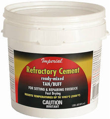 Imperial KK0307 64 oz. Ready Mixed Tan / Buff Refractory Firebrick Cement Mortar