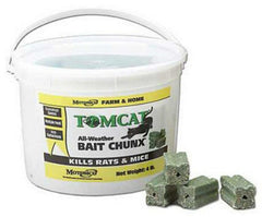 Tomcat 32444 4 LB, 1 oz, Square All Weather Rodent Bait Chunx