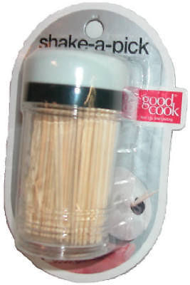 Bradshaw 25898 Good Cook Shake A Pick Wooden Toothpick Dispenser - Quantity of 18