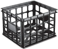 Sterilite 16929006 Black Plastic 15-1/4"L x 13-3/4"W x 10-1/2"H Storage Crates