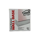 M D Bldg. 75499 4" x 120' Silver Gray Vinyl Wall Base Cove Moulding Bulk Roll - Quantity of 1