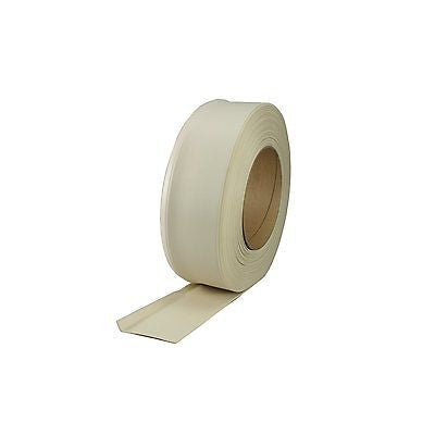 M D Bldg. 75481 4" x 120' Almond Color Vinyl Wall Base Cove Moulding Bulk Roll - Quantity of 1