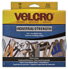 Velcro 90198 2" x 15 ft Roll Industrial Strength White Velcro w Sticky Back - Quantity of 3 rolls