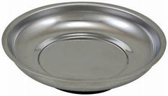 (6) Master Mechanic 6" Round Stainless Steel Mechanic's Magnetic Parts Trays