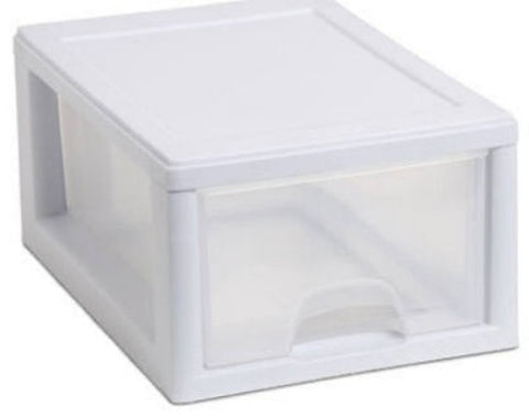 Sterilite 20518006 Small See Through Storage Drawers With White Frame - Quantity of 1