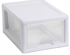 Sterilite 20518006 Small See Through Storage Drawers With White Frame