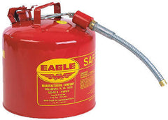 5 Gallon Type ll Galvanized Steel Safety Gas Gasoline Can w Spout
