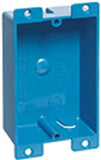 Carlon B108R-UPC Blue PVC Flanged 1 Gang Shallow Old Work Switch Electrical Box