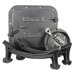 U S Stove Co BSK1000 Cast Iron Barrel Wood Stove Kit for 30-55 Gallon Drums