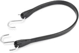 Max MM09 19" Black EPDM Rubber Tarp Bungee Cord Straps - Quantity of 20