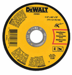 Dewalt DWA8051 4-1/2" x 7/8" x .045" Metal Thin Cut Off Wheels