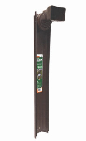 Thermwell GWS3B Brown Adjustable Flip Up Extendable Downspout Extender - Quantity of 12