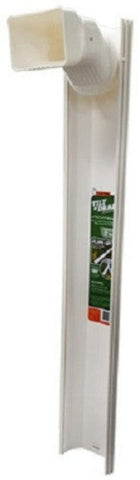 Thermwell GWS3W White Adjustable 6 Foot Flip Up Extendable Downspout Extender - Quantity of 4