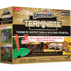 Spectracide HG-96115 15 Count 7" Terminate Termite Killing & Detection Stakes