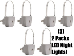 (3) sets Safety 1st / Dorel HS202 2 Pack LED Cool To Touch Automatic Night Lights