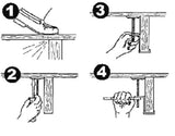 Squeak Ender 2084 Hardwood Floor / Subfloor Squeak Eliminator Bracket Kit - Quantity of 2