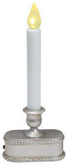 Sylvania V1532-88 9" Battery Operated Brushed Silver LED Window Candles