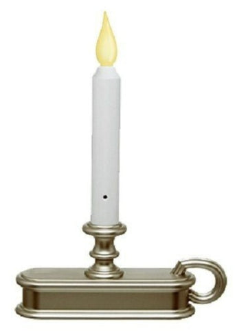 Xodus FPC1225P Pewter Battery Operated Christmas LED Sensor Window Candle - Quantity of 1